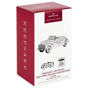New! Grease Musical Hallmark Keepsake Christmas Ornament 1948 Greased Lightning